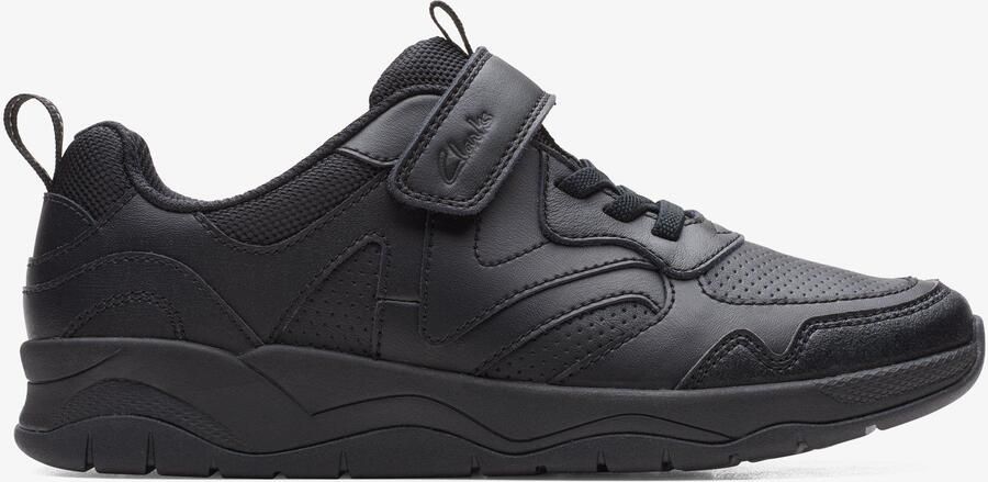Clarks ClowderSprintO Zwarte Leren Schoenen