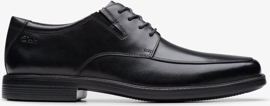 Clarks Cosgrove Schort Zwarte Leren Schoenen