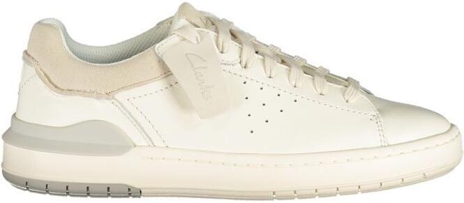 Clarks CourtLite2 Run Witte Leren Schoenen