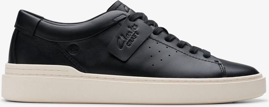 Clarks Craft Swift Leren Sneakers Zwart