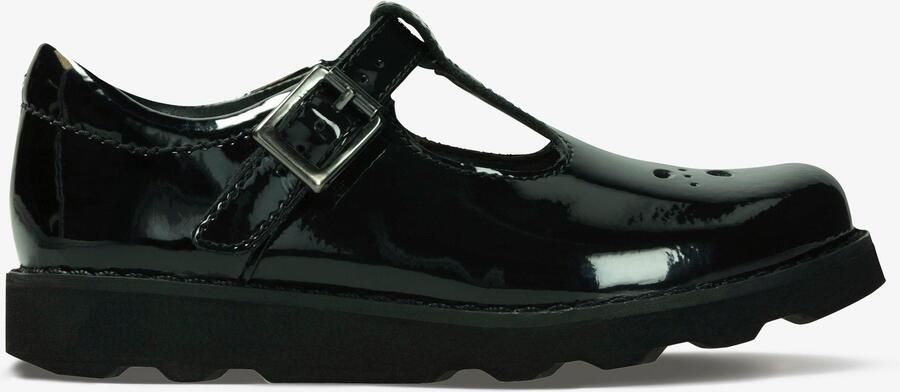 Clarks Crown Wish Black Pat Schoenen