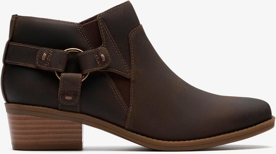 Clarks Danyelle Gema Taupe Olieleer Laarzen