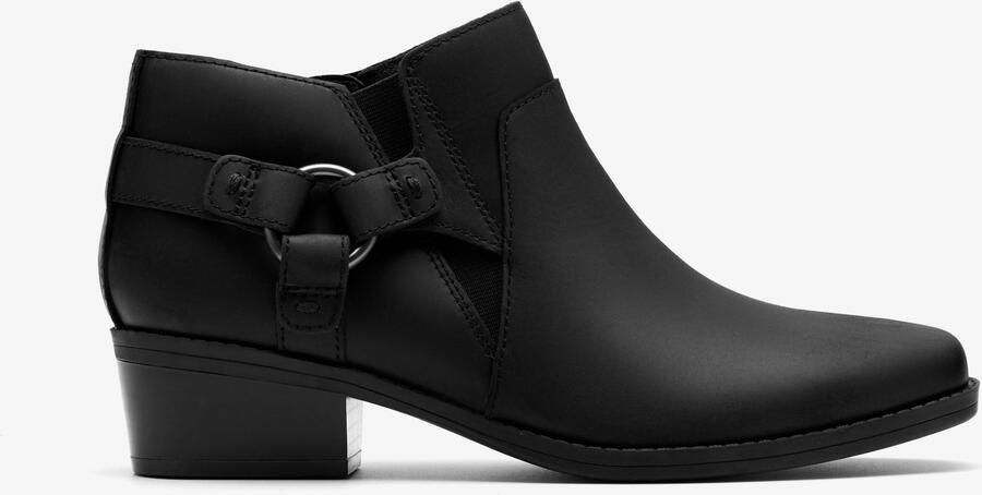Clarks Danyelle Gema Zwart Glanzend Leren Laarzen