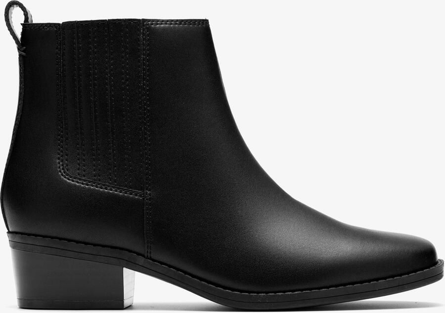 Clarks Danyelle Skip Zwarte Leren Laarzen
