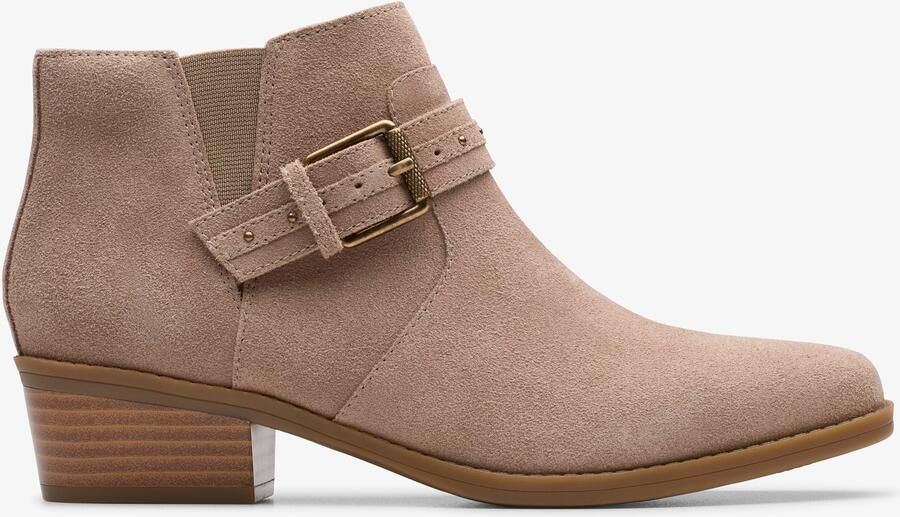 Clarks Danyelle Wish Light Taupe Sde Laarzen