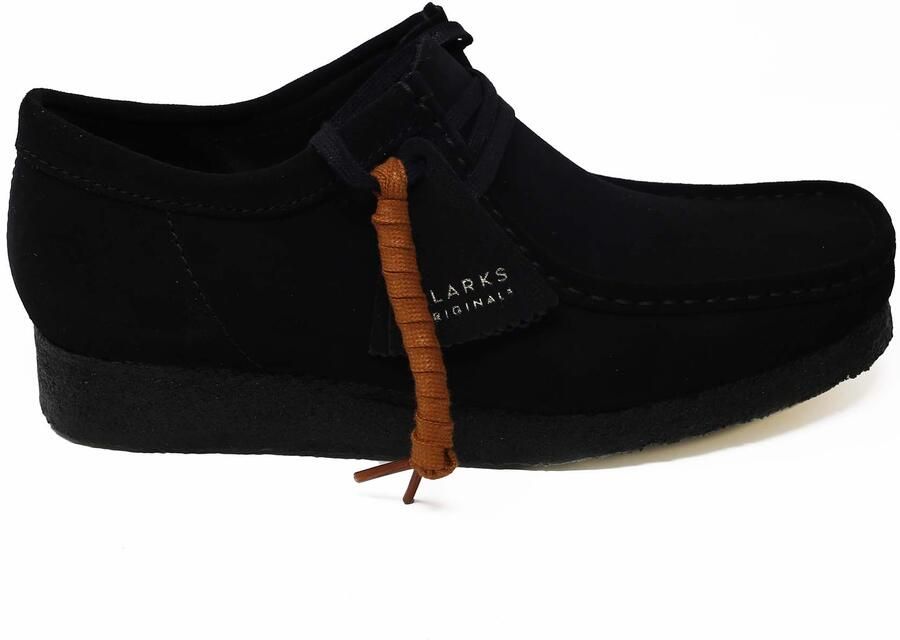 Clarks Elegante schoen Originals Wallabee M zwart