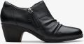 Clarks Emily2 Braley Zwarte Leren Schoenen - Zwart