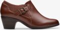 Clarks Emily2 Darcey Britse Tan Lea Schoenen - Bruin