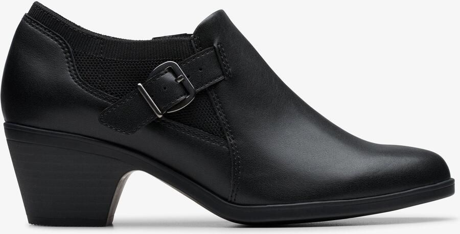 Clarks Emily2 Darcey Zwarte Leren Schoenen