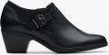 Clarks Emily2 Darcey Zwarte Leren Schoenen - Zwart