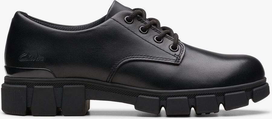 Clarks Evyn Lace Kid Black Leather Schoenen