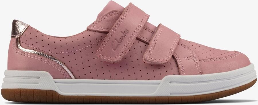 Clarks Fawn Solo K Lichtere Pink Lea Sneakers