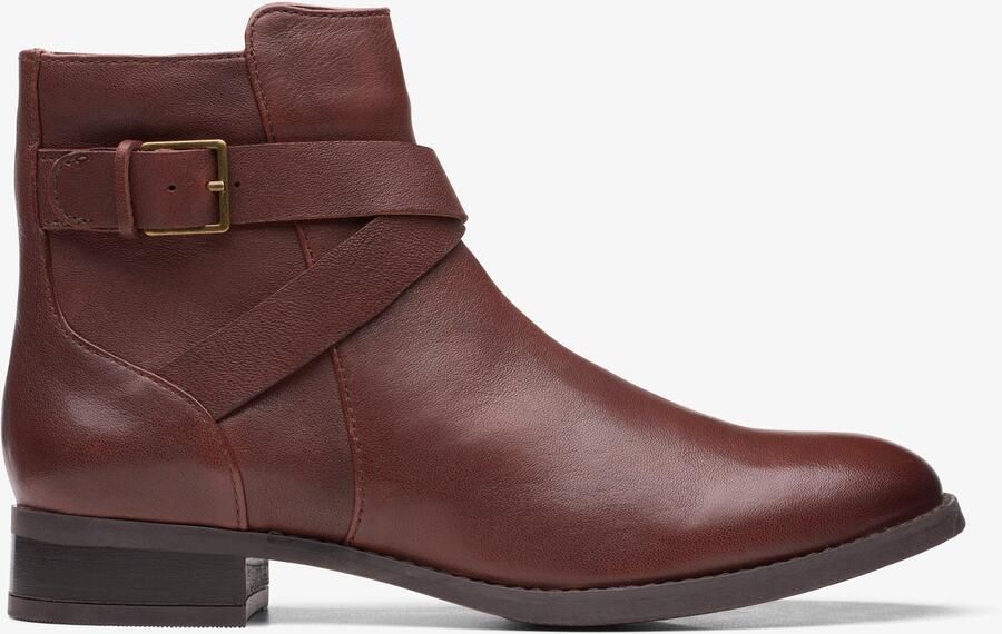 Clarks Hamble Buckle Britse Tan Leren Laarzen