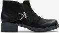 Clarks Hearth Clara Zwarte Nubuck Laarzen - Zwart