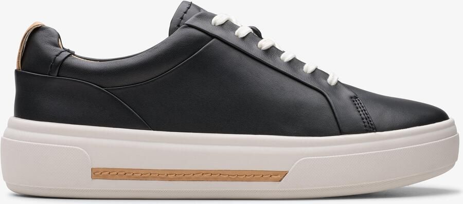 Clarks Hollyhock Walk Zwarte Leren Sneakers