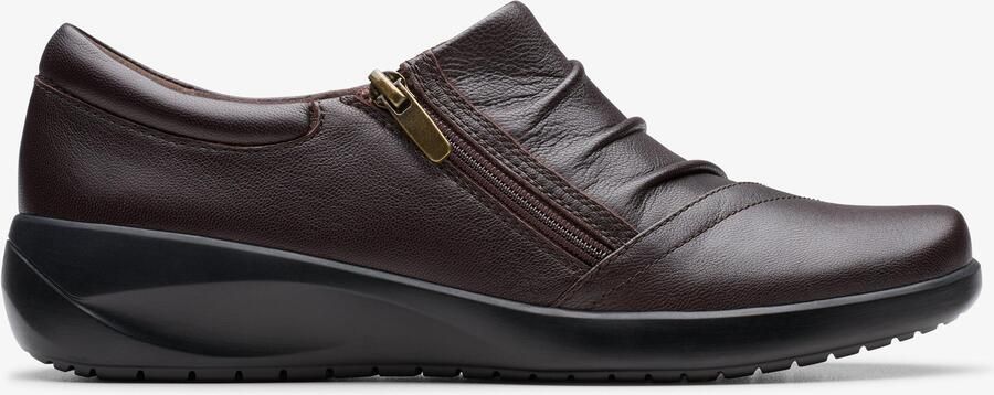 Clarks Kaetlyn Mila Chocolade Leren Schoenen