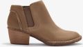 Clarks Kastela Lo Pebble Leather Laarzen - Grijs