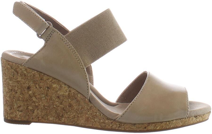Clarks Lafley Lily Dames Beige Wedges