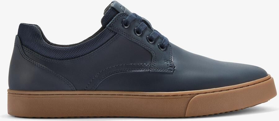 Clarks Lockton Das Navy Olie Leer Sneakers