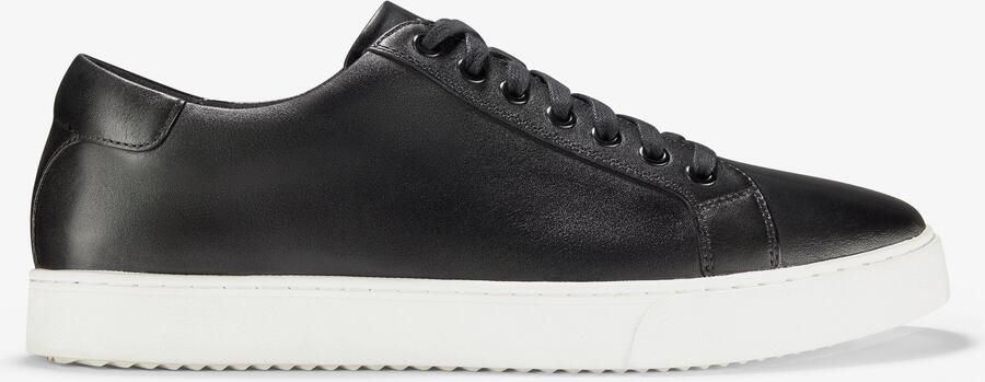 Clarks Lockton Leren Sneakers in Zwart met Veters
