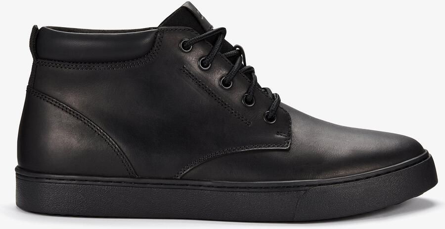 Clarks Lockton Mid Zwarte Leren Boots
