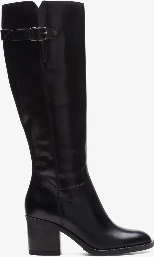 Clarks Mascarpone 2 Up Zwarte Leren Laarzen