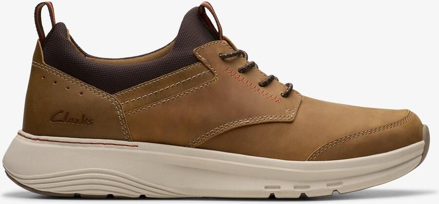 Clarks Motion Trek EZ Dark Tan Lea Sneakers