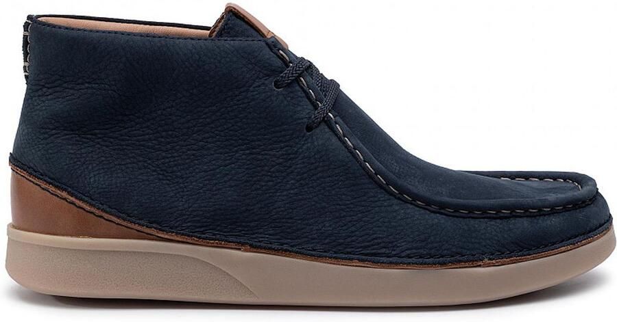 Clarks Oakland Mid Heren Blauw Laarzen