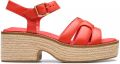 Clarks Original Coledale strap dames sandaal - Rood