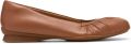 Clarks Original Jazmynn lo dames ballerina - Bruin