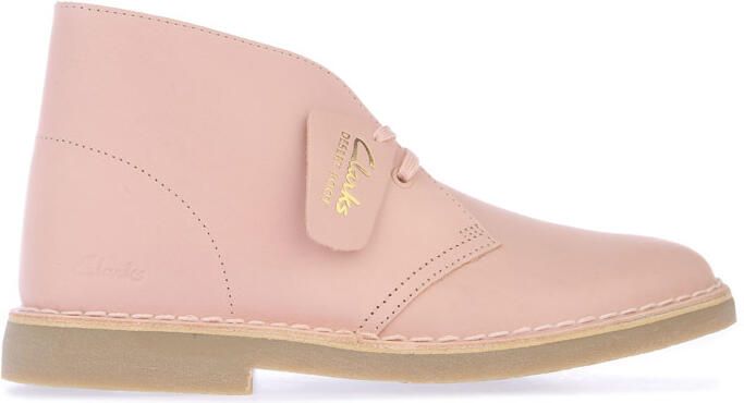 Clarks Originals Desert Boot 2 leren dameslaarzen roze