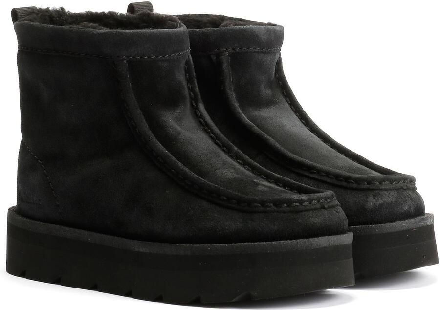 Clarks Originals Meare Rooey Suede Dames Zwarte Laarzen