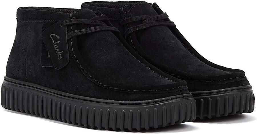 Clarks Originals Torhill Hi Suede Herenlaarzen Zwart