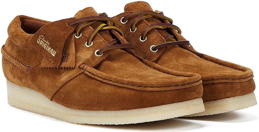 Clarks Originals Wallabee Boot Suede Heren Cola Veterschoenen
