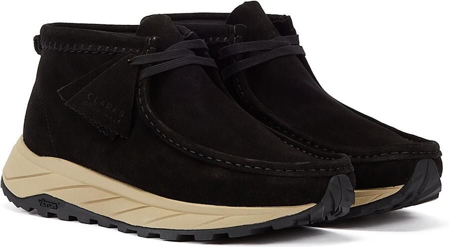 Clarks Originals Wallabee Eden Suede heren zwart veterschoenen