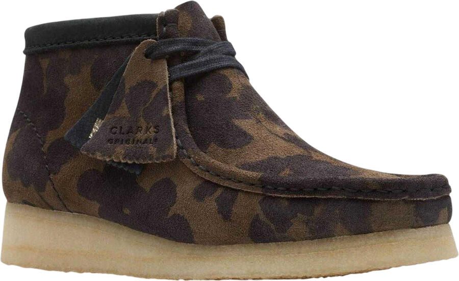 Clarks Originals Wallabee-laarzen van kalfssuède voor heren (Zwart)