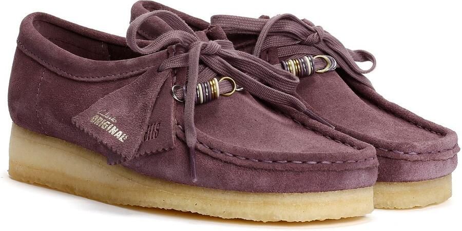 Clarks Originals Wallabee Suede Damesschoenen Paars