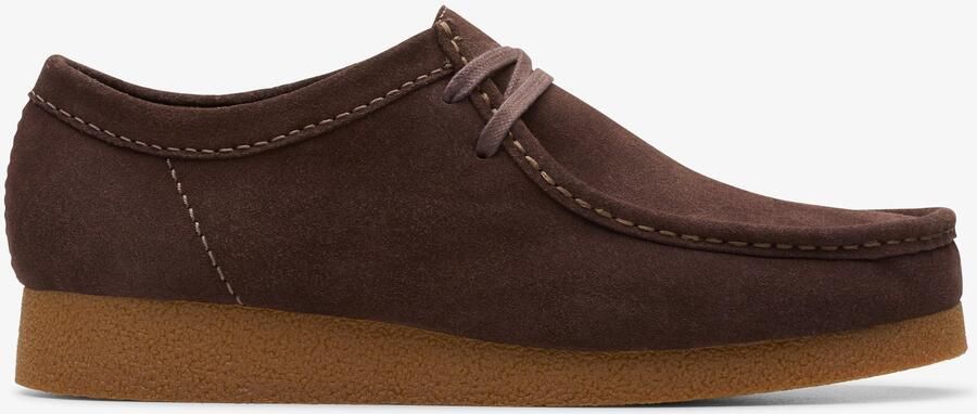 Clarks Originals WallabeeEVO Donkerbruine Suède Schoenen
