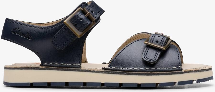Clarks PlaysunReef K. Navy Leren Sandalen