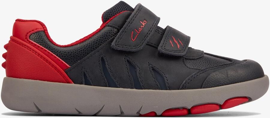 Clarks Rex Play K Marine Rood Lea Schoenen