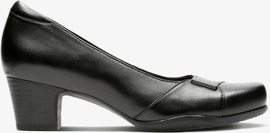Clarks Rosalyn Belle Zwarte Leren Schoenen