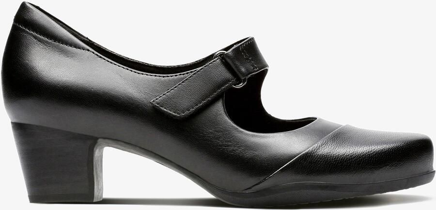 Clarks Rosalyn Wren Zwarte Leren Schoenen