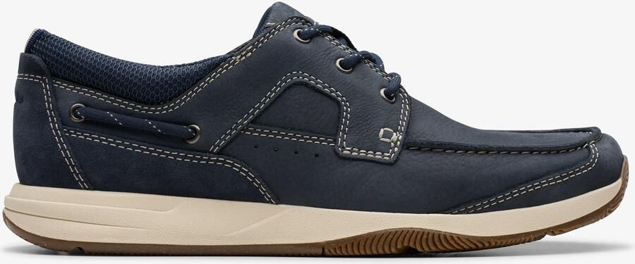 Clarks Sailview Lace Navy Nubuck Schoenen