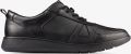 Clarks Scape Track Y Zwarte Leren Schoenen - Zwart