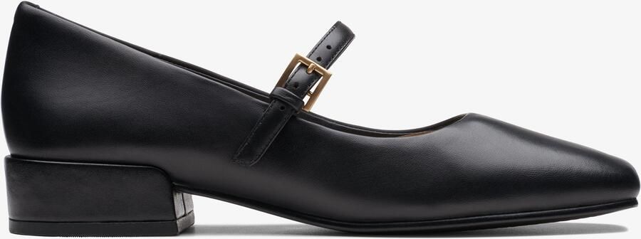 Clarks Seren 30 Gesp Zwarte Leren Schoenen