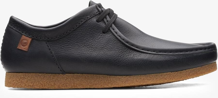 Clarks Shacre II Run Zwarte Leren Schoenen