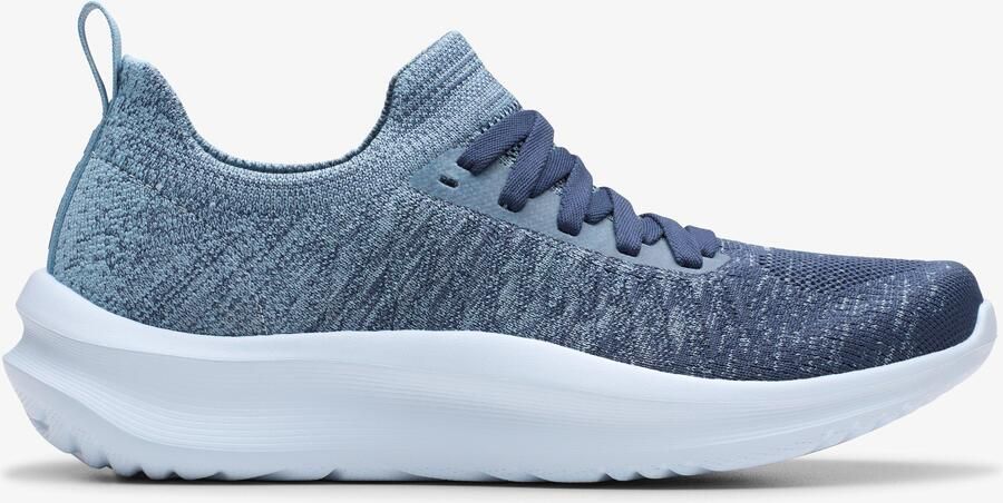 Clarks Solevana Lace Light Blue Combi Sneakers