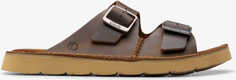 Clarks Solsbury Strap Bijenwas Leren Sandalen