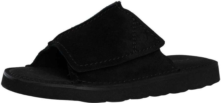 Clarks Solsbury Suède Slippers Zwart