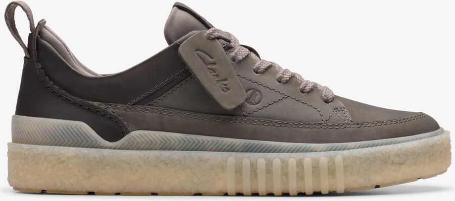 Clarks Somerset Kant Donkergrijze Nubuck Schoenen